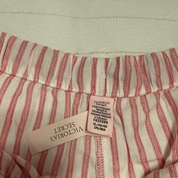 Victoria's Secret Pink and Red Striped Pajama Bottoms - Picture 4 of 5